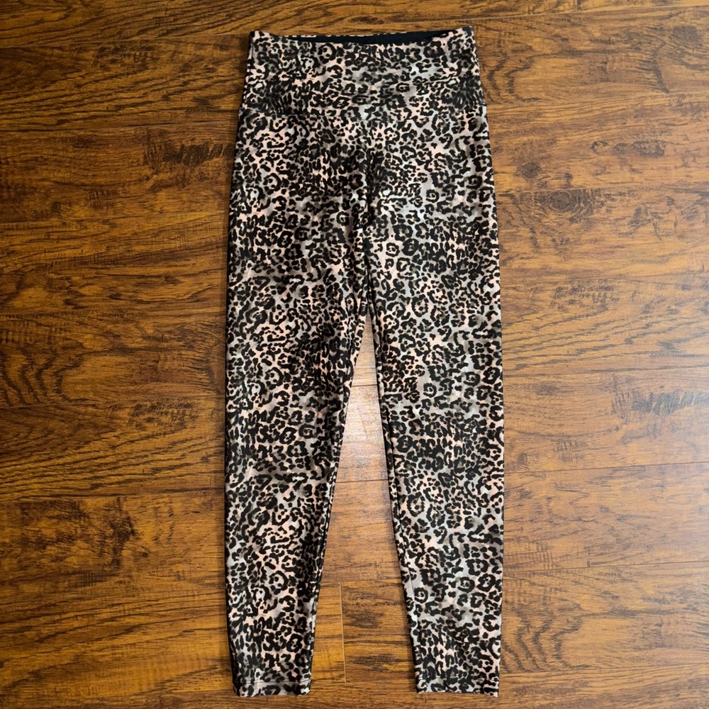 Bally Total Fitness Leopard Print Leggings Women’s Cheetah Print Yoga Tights